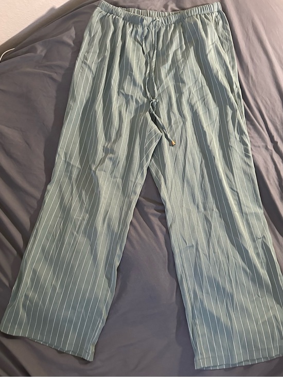Pants - Women’s Light Mint Striped Pull-On Pants